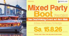 Mixed Party Boot Frankfurt - Das DayDrinking Event auf dem Main