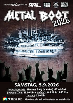 Das MetalBoot - Deine MetalParty auf dem Main!  - MetalBoot Nr. Zwei 2026