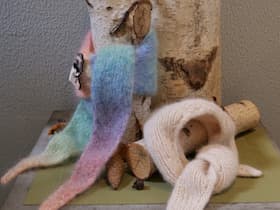 Wollfühlrunde:  Hals-Bandana stricken