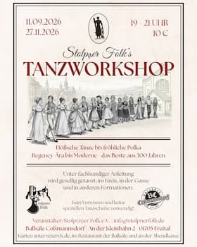 Ballsäle Coßmannsdorf - Stolpner Folk´s Tanzworkshop