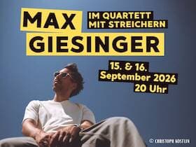 Max Giesinger - im Quartett mit Streichern