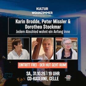 Karin Brodde & Dorothea Stockmar: Jedem Abschied wohnt ein Anfang inne - Wohnzimmerkonzert in Halle 13