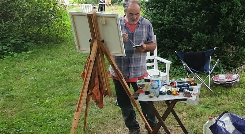 Workshop: "Unter freiem Himmel" - Malen mit Acryl an der Staffelei mit Frank Toussaint