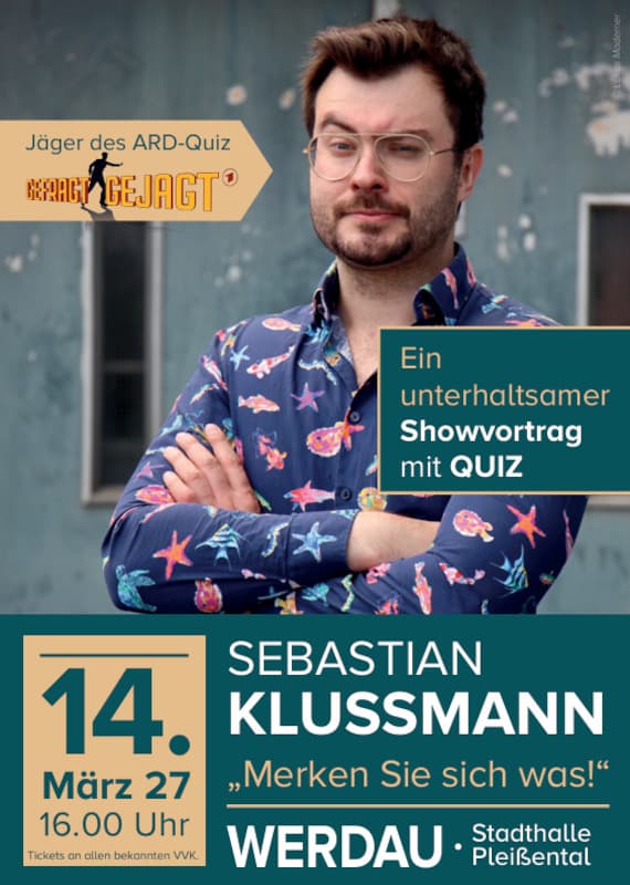 Sebastian Klussmann - Merken Sie sich was! - "Merken Sie sich was!" Showvortrag mit Witz und Quiz
