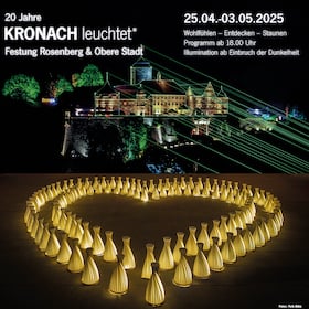 KRONACH leuchtet - Tagesticket - Ticket an einem Tag nach Wahl einlösbar - 2025 - Eintagesticket - 25.04.2025 - 03.05.2025