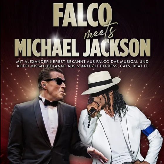 Falco meets Michael Jackson - Show - mit Falco-Darsteller Alexander Kerbst und MJ-Performer Koffi Missah