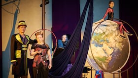 In 80 Tagen um die Welt - Schauspiel-Spektakel von Soeren Voima nach Jules Verne