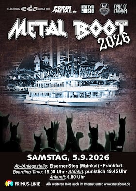 Das MetalBoot - Deine MetalParty auf dem Main!  - MetalBoot Nr. Zwei 2026