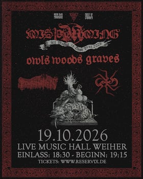 MISþYRMING + OWLS WOODS GRAVES + PROFANATION + GORRCH - All Worlds in Decay European Tour