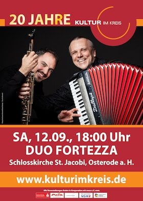Kultur im Kreis Göttingen - Duo Fortezza - Saxophon und Akkordeon
