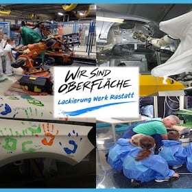 Mercedes-Benz Kinderferienprogramm - Faszination Oberfläche - Entdecke die Welt der Fahrzeuglackierung