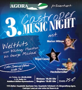 3. Castroper MusicNight - Welthits von Whitney Houston bis George Michael