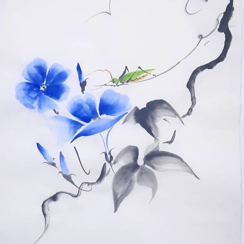 "Sumi-e" - Japanische Tuschemalerei