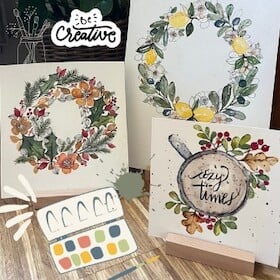 Workshops - Kreativworkshop: Aquarell in der „Loose Watercolor“-Technik: Moderne Blumenkränze