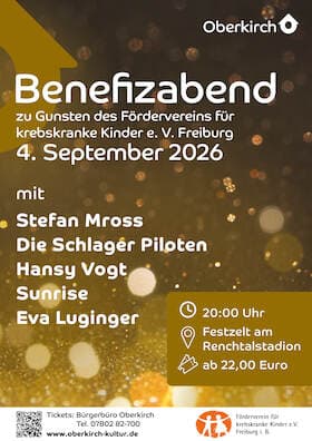 Konzert - Benefizkonzert zu Gunsten des Fördervereins für krebskranke Kinder e.V.