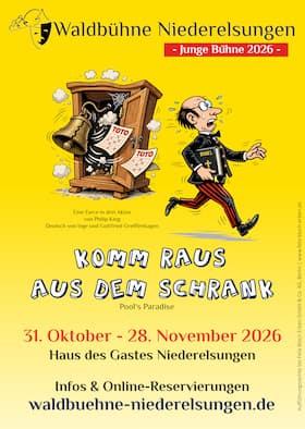 „Komm raus aus dem Schrank“ - Eine Farce in 3 Akten von Philip King - Deutsch von Inge &Gottfried Greiffenhagen
